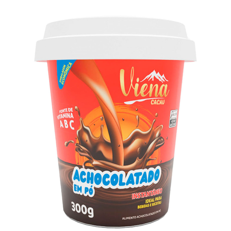 ACHOCOLATADO EM PÓ VIENA CACAU POTE 300GR - UNIDADE