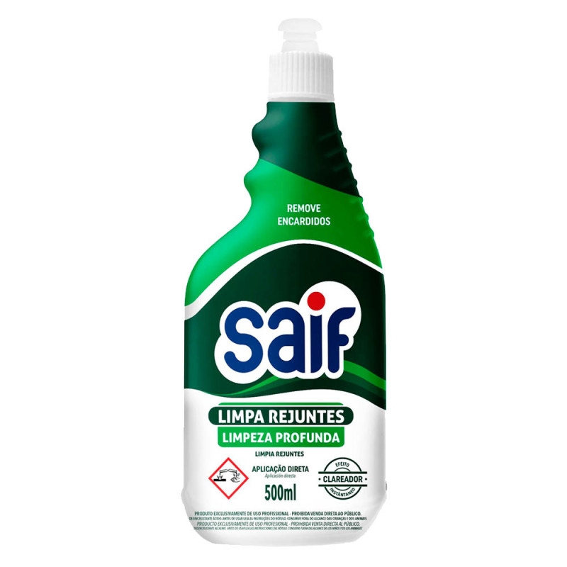 LIMPA REJUNTES COM APLICADOR SAIF 500ML - CX COM 6 UN
