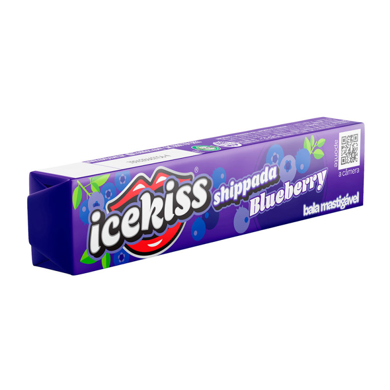 DROPS MASTIGÁVEL ICEKISS BLUEBERRY 35GR - DP COM 15 UN