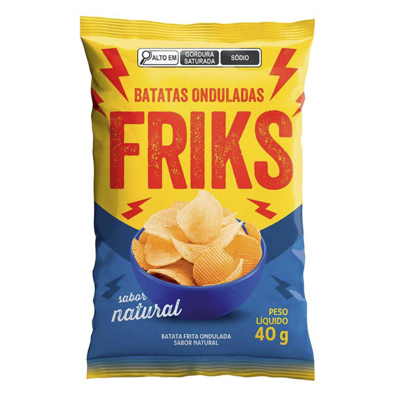 BATATA ONDULADA FRIKS LOBITS 40GR ORIGINAL - CX COM 20 PC