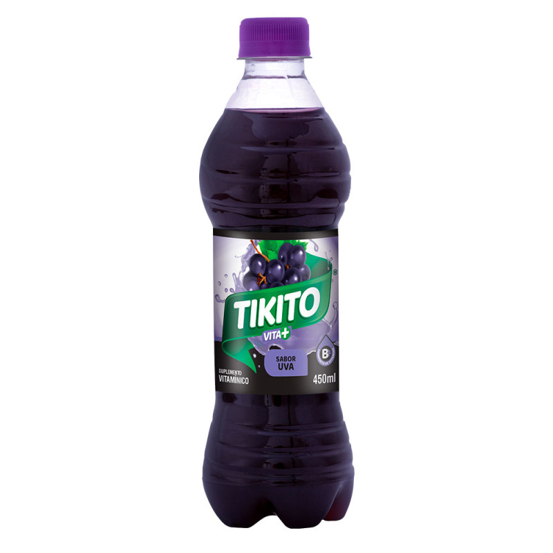 SUCO TIKITO VITA+ 450ML UVA - FD COM 12 UN