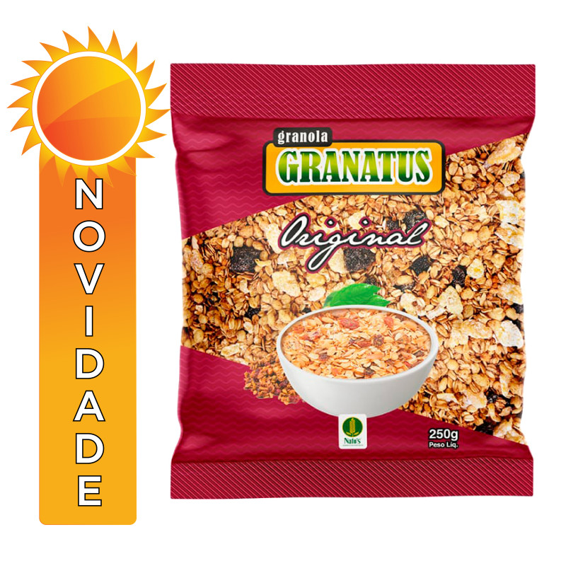 GRANOLA GRANATUS 250GR ORIGINAL - CX COM 12 PC