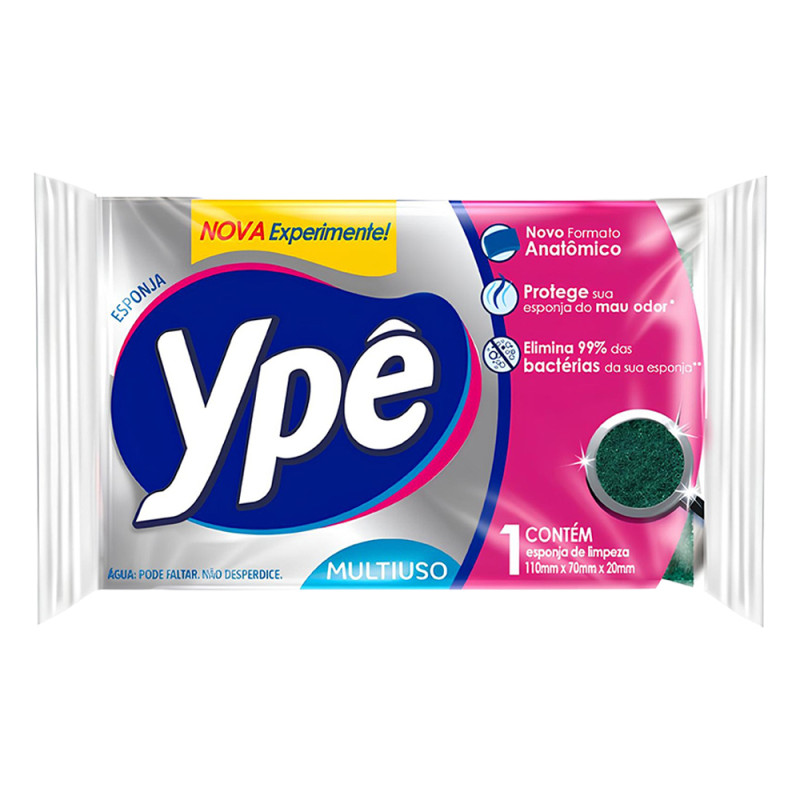 ESPONJA P/ LOUCA YPÊ  MULTIUSO - FD COM 60 UN
