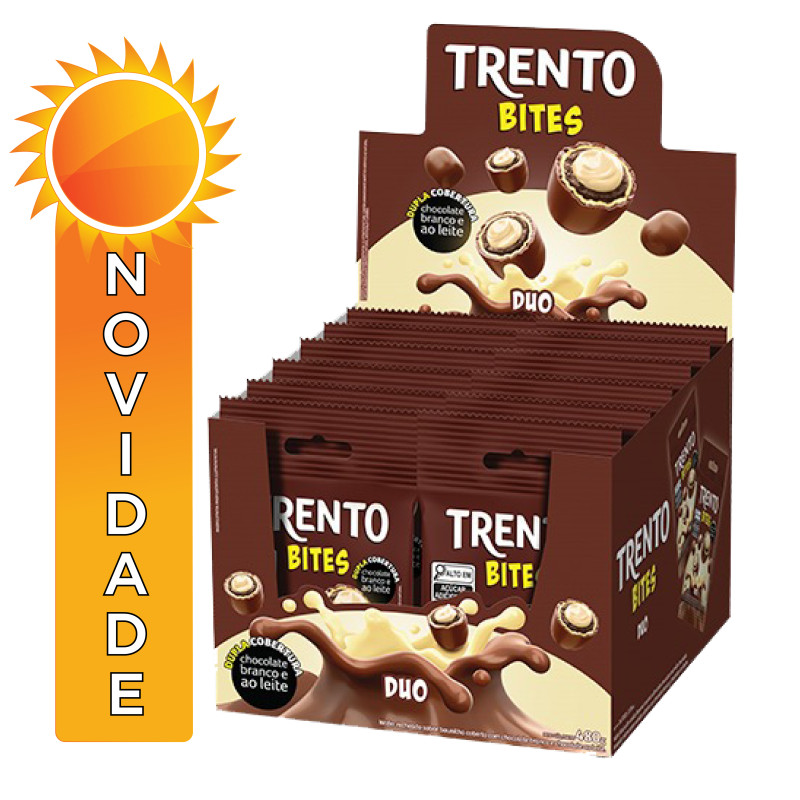 CHOCOLATE TRENTO PECCIN BITES 40GR DUO - DP COM 12 UN