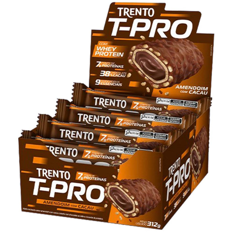 CHOCOLATE TRENTO PECCIN T-PRO 26GR AMENDOIM COM CACAU - DP COM 12 UN