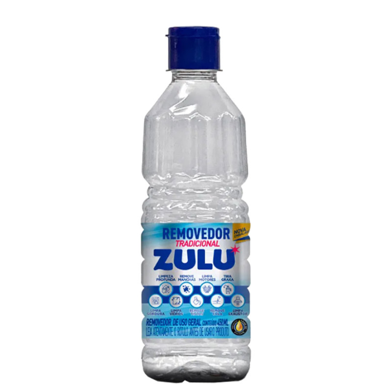 REMOVEDOR ZULU 450ML TRADICIONAL - CX COM 12 UN