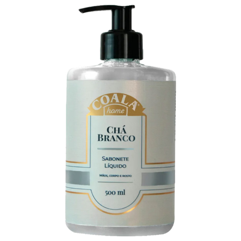 SABONETE LÍQUIDO HOME COALA 500ML CHÁ BRANCO - CX COM 6 UN