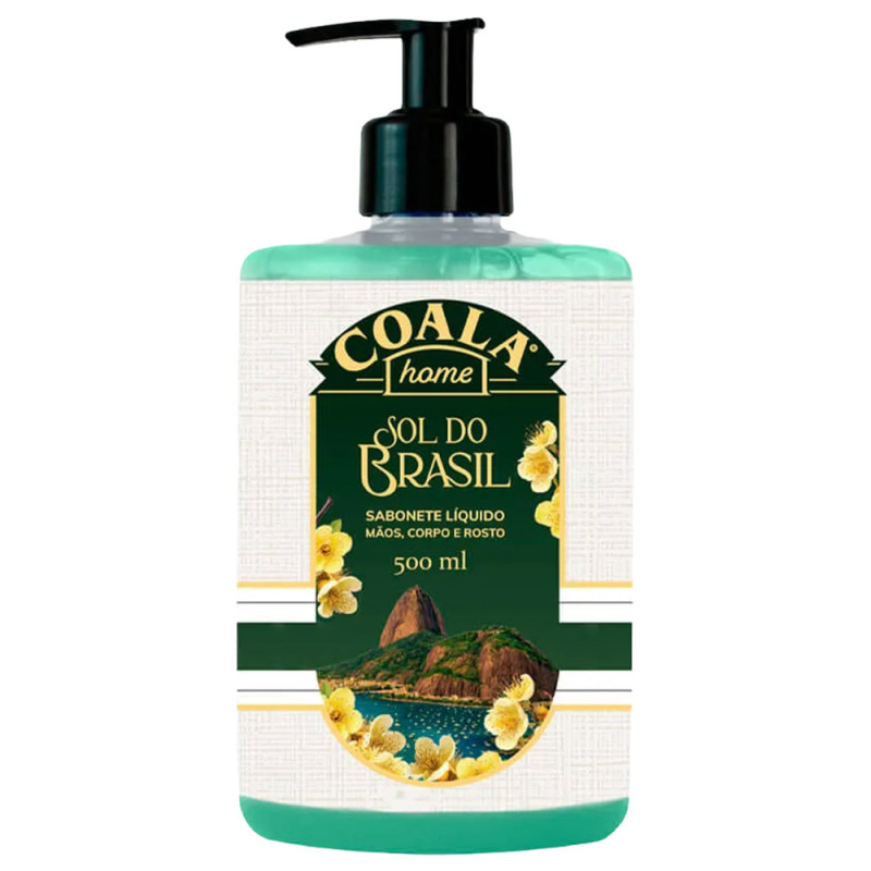 SABONETE LÍQUIDO HOME COALA 500ML SOL DO BRASIL - CX COM 6 UN