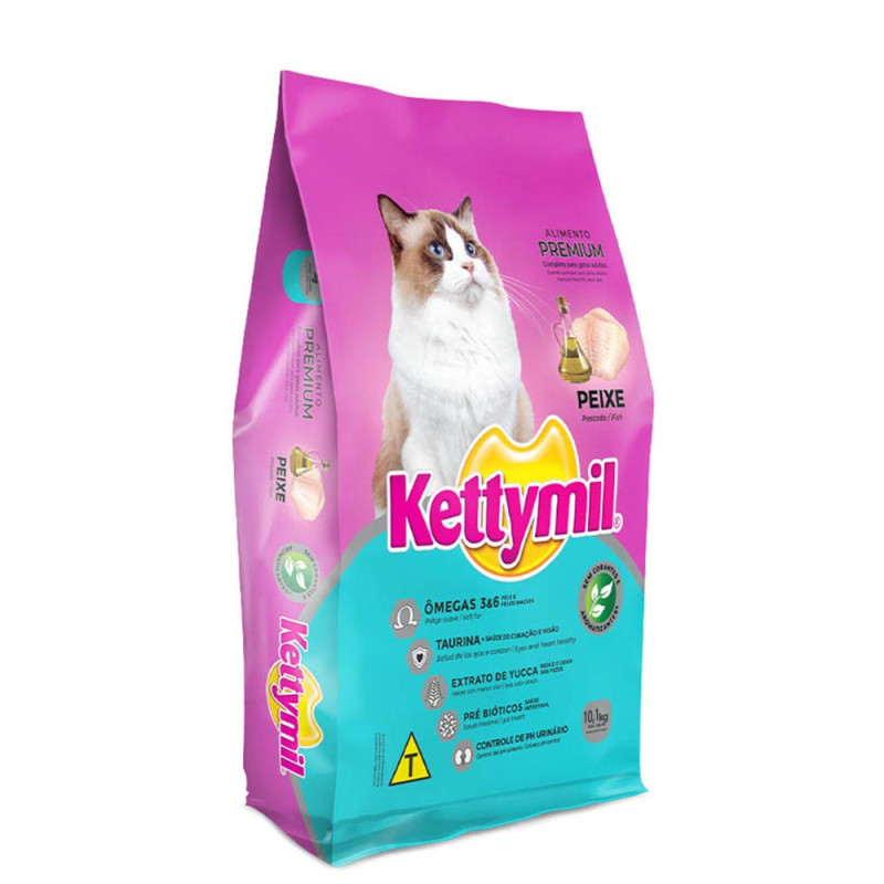 RAÇÃO KETTYMIL FISH 10.1 KILOS SABOR PEIXE - UNIDADE