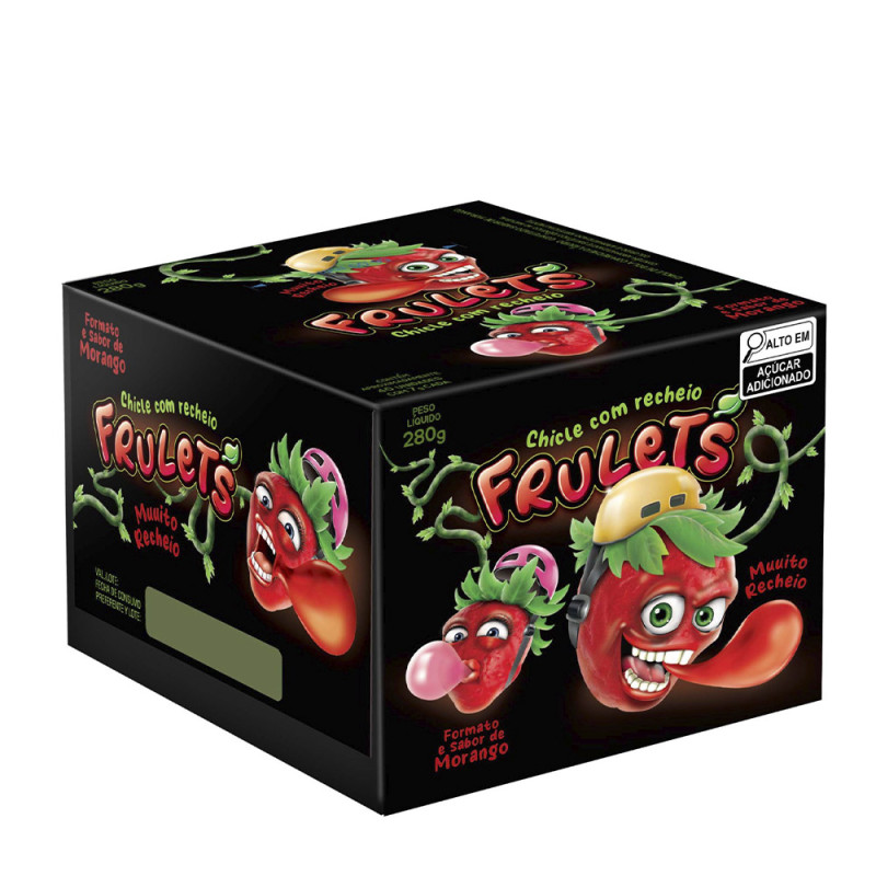 CHICLE SUKEST FRULETS 280GR MORANGO - DP COM 40 UN