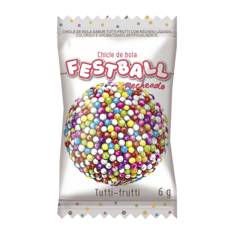 CHICLE SUKEST FESTBALL 240GR TUTTI-FRUTTI - DP COM 40 UN