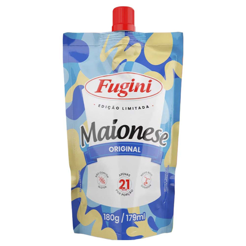 MAIONESE SACHÊ BICO FUGINI 180GR TRADICIONAL - CX COM 32 UN