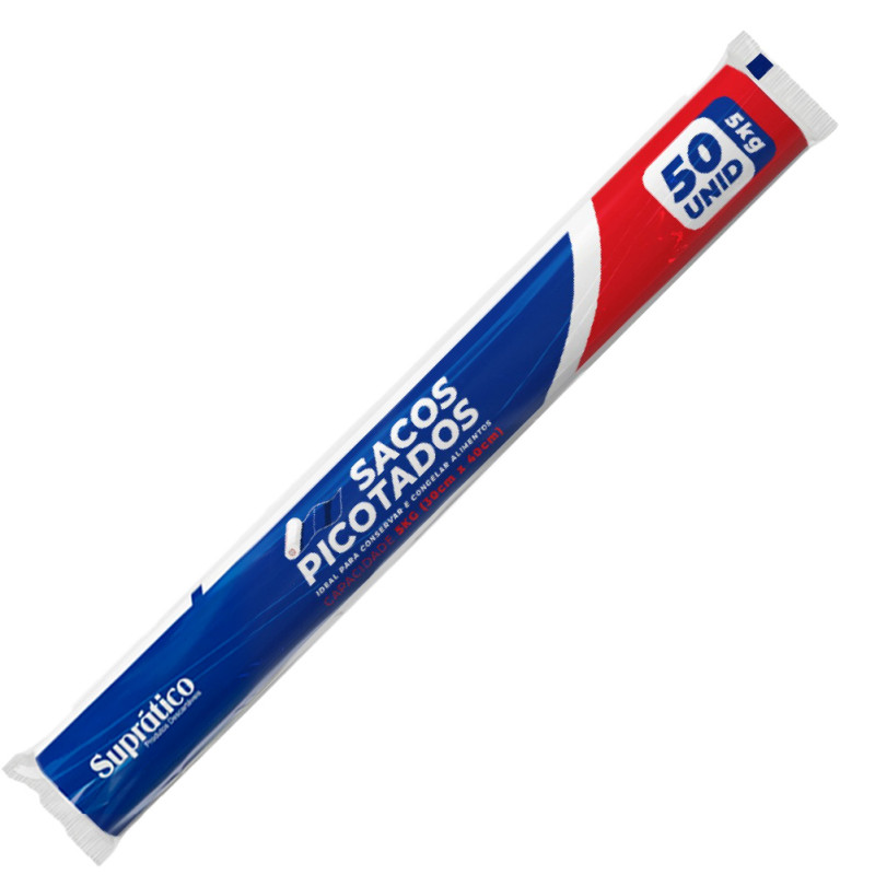 SACO PICOTADO SUPRÁTICO C/50UN 5 KILOS 30X40CM - CX COM 25 UN