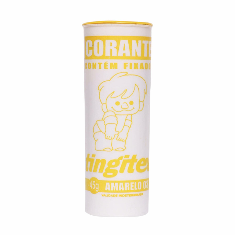 CORANTE PARA ROUPA TINGITEX 45GR AMARELO - PC COM 6 UN