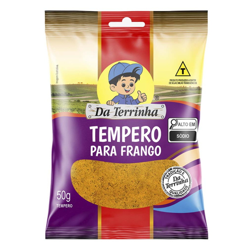 TEMPERO PARA FRANGO DA TERRINHA 50GR - CX COM 24 UN