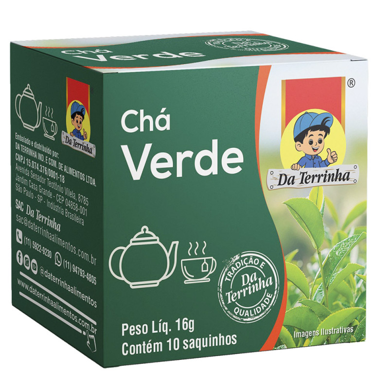 CHÁ VERDE DA TERRINHA 11,2GR - FD COM 10 UN