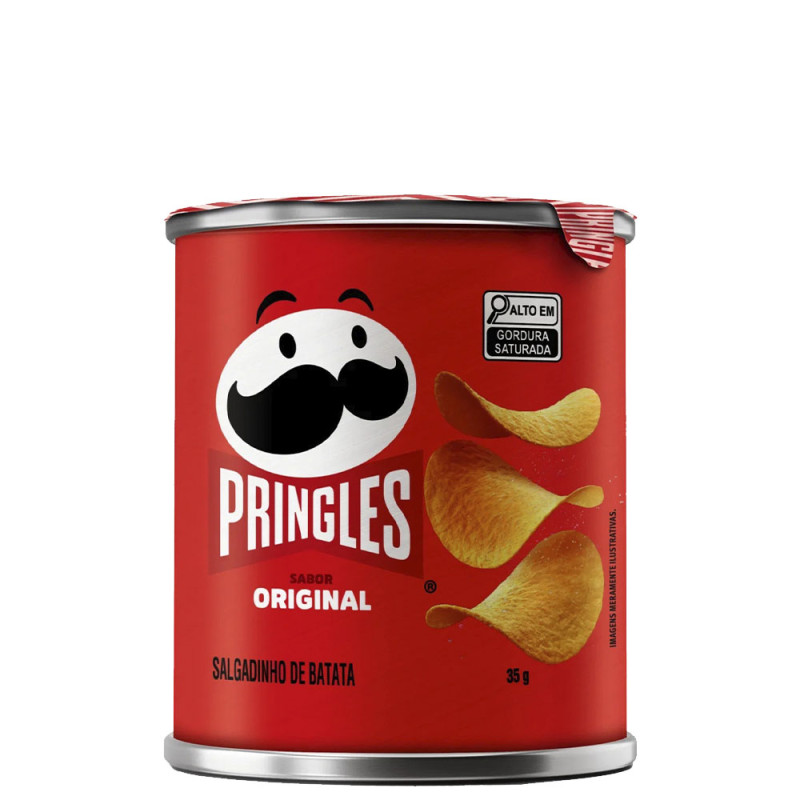 BATATA CHIPS PRINGLES 35GR ORIGINAL - CX COM 12 UN