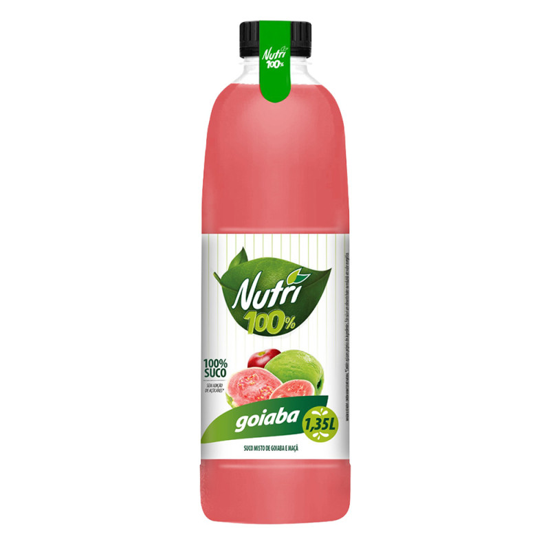 SUCO NUTRI 100% 1,35LT  GOIABA - CX COM 6 UN