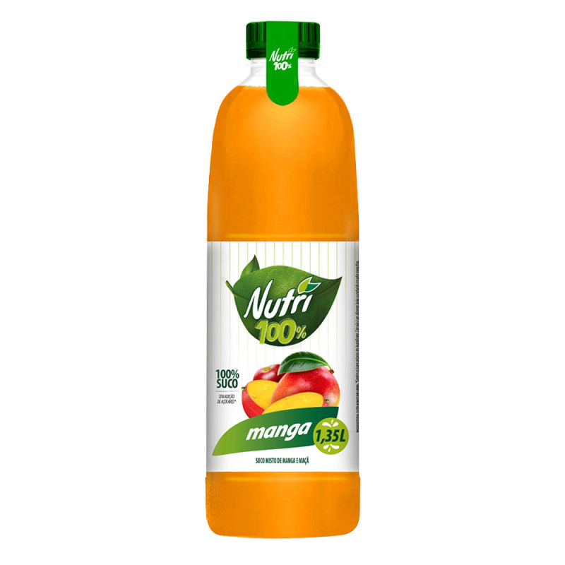 SUCO NUTRI 100% 1,35LT MANGA - CX COM 6 UN
