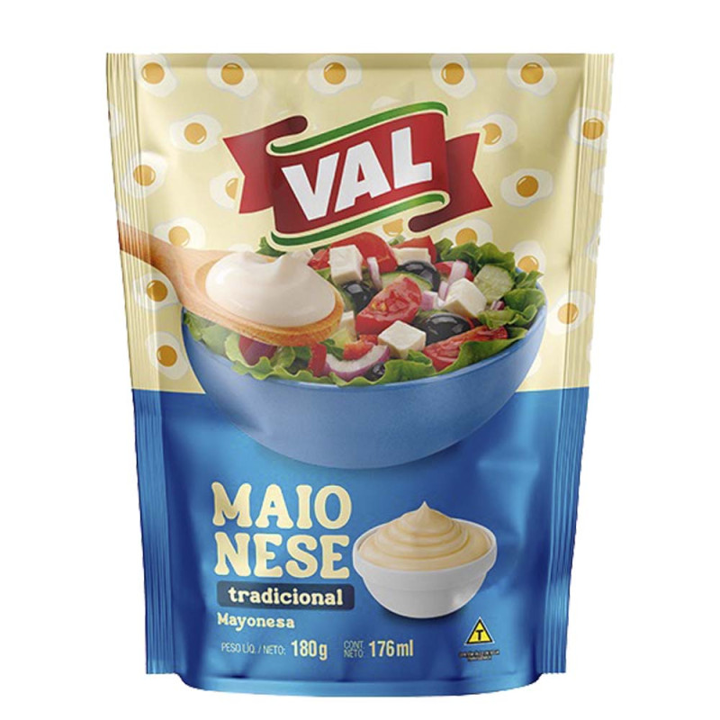 MAIONESE VAL 180GR SACHÊ - CX COM 36 SC