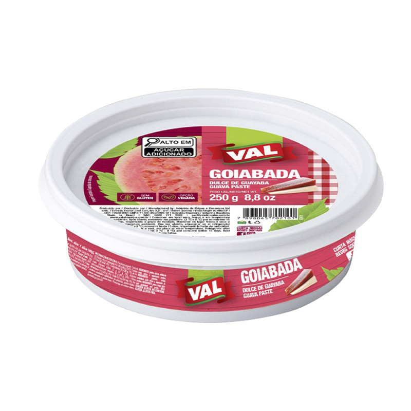 GOIABADA VAL 250GR DISCO - CX COM 24 UN