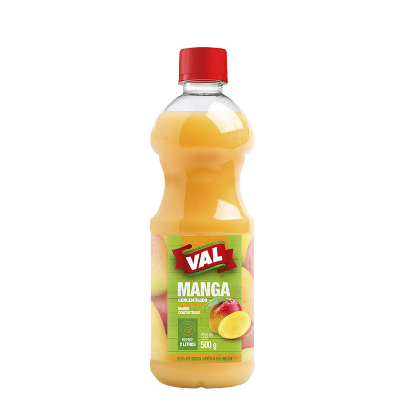 SUCO CONCENTRADO VAL 500ML MANGA - CX COM 12 UN