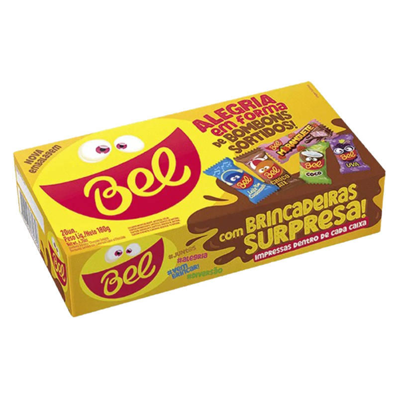 BOMBOM BEL 9GR C/20UN SORTIDOS - CX COM 30 DP