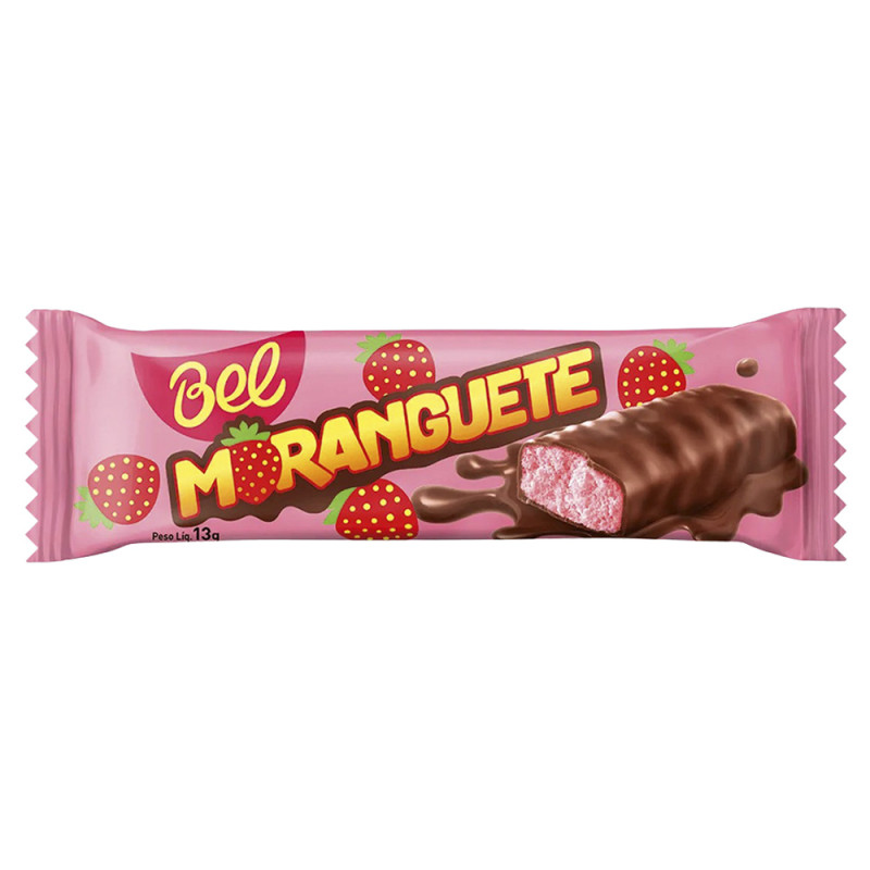 CHOCOLATE MORANGUETE BEL 13GR MORANGO - DP COM 36 UN