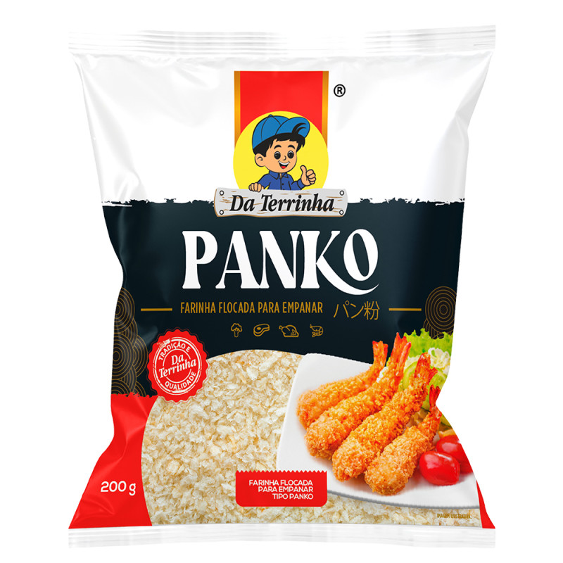 FARINHA FLOCADA PARA EMPANAR DA TERRINHA 200GR PANKO - CX COM 12 PC