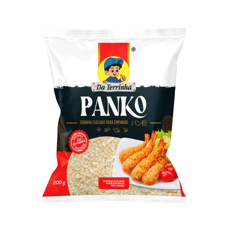 FARINHA FLOCADA PARA EMPANAR DA TERRINHA 200GR PANKO - CX COM 12 PC