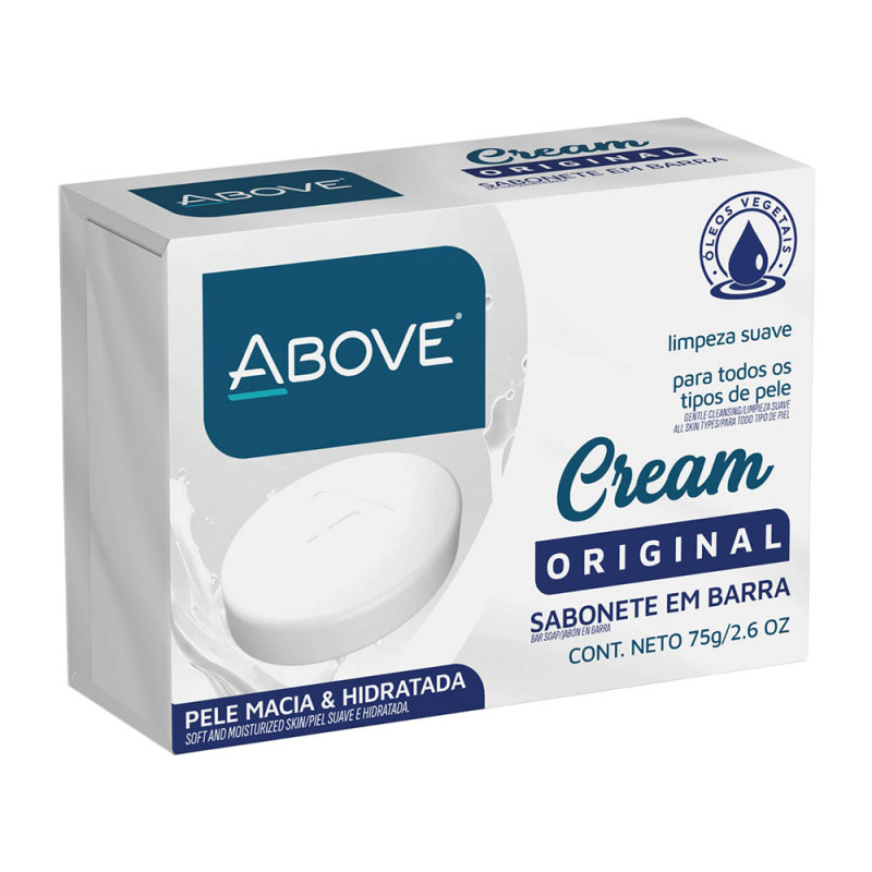 SABONETE ABOVE 75GR CREAM ORIGINAL - PC COM 6 UN