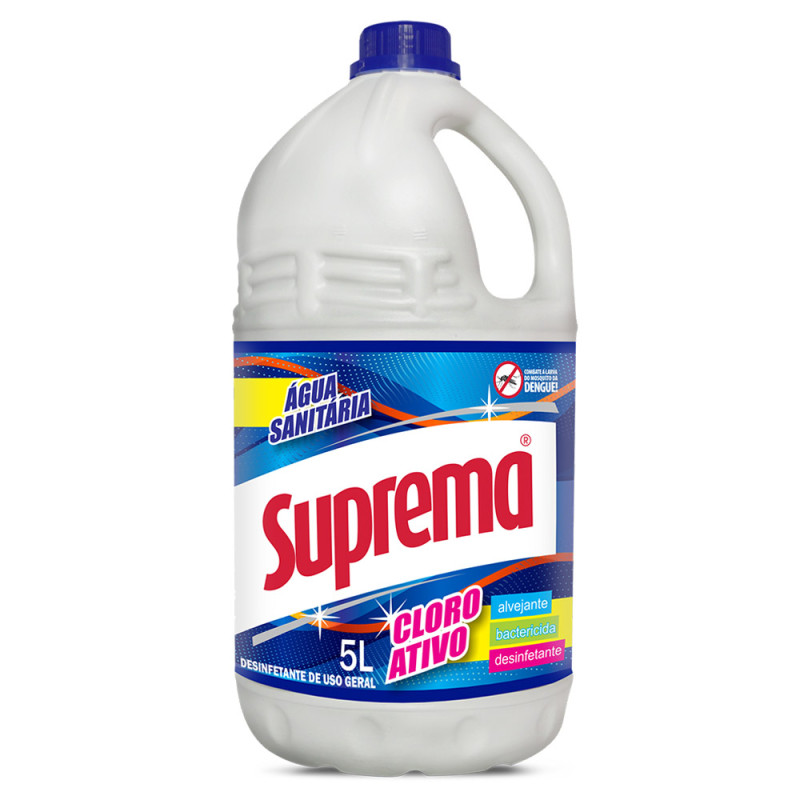 ÁGUA SANITÁRIA SUPREMA 5 LITROS - CX COM 3 UN