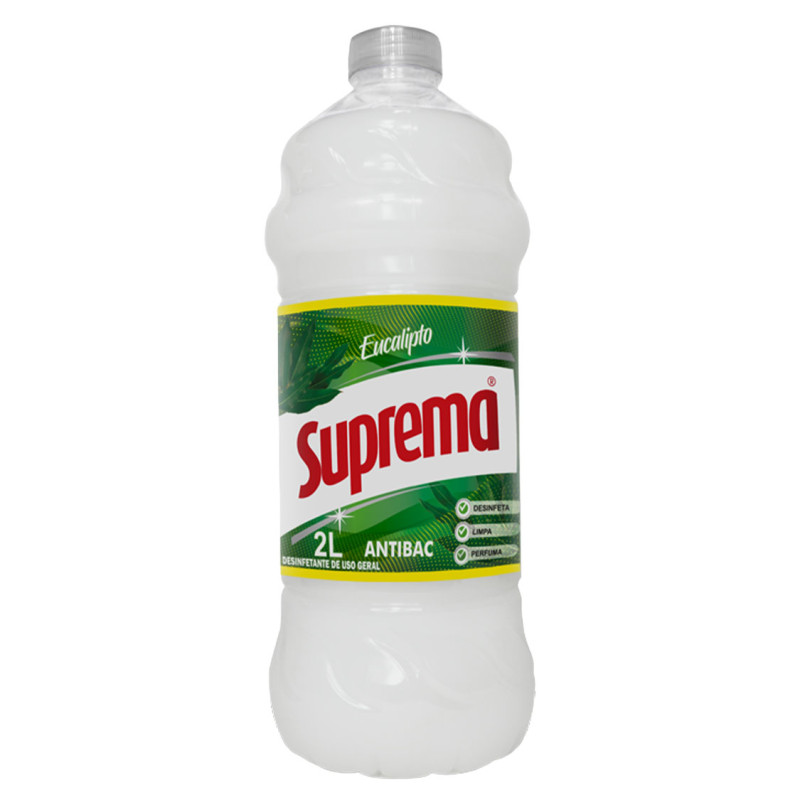 DESINFETANTE SUPREMA 2 LITROS EUCALIPTO - CX COM 6 UN
