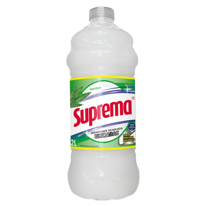 DESINFETANTE SUPREMA 2 LITROS EUCALIPTO - CX COM 6 UN