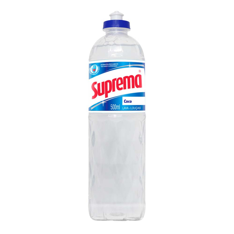 LAVA-LOUÇAS LÍQUIDO SUPREMA 500ML COCO - CX COM 24 UN