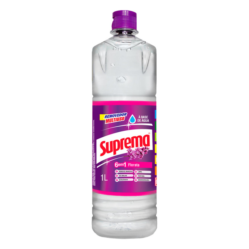 REMOVEDOR SUPREMA 1 LITRO FLORATA - CX COM 12 UN