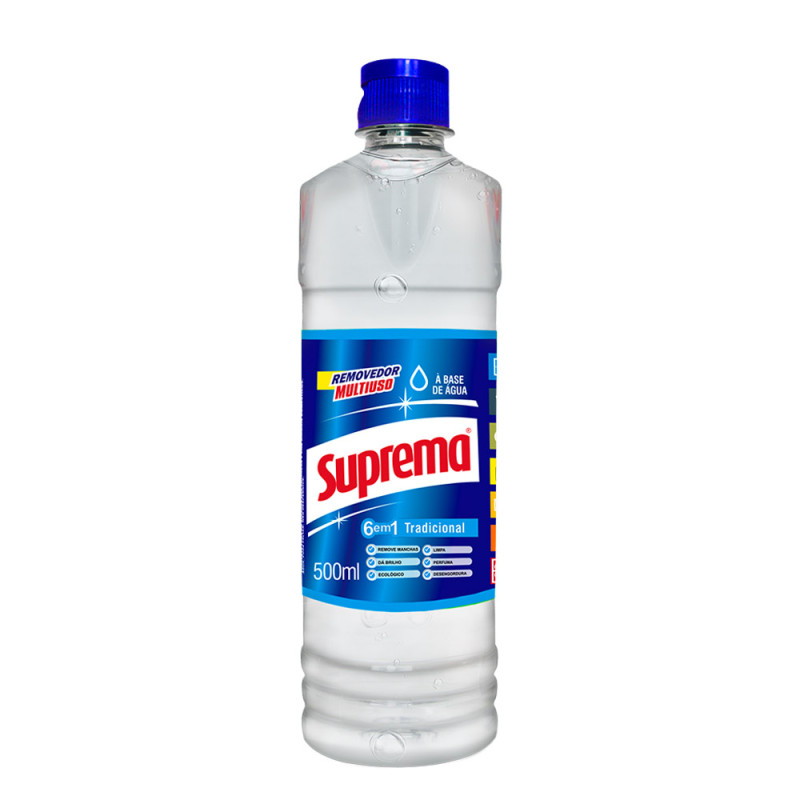 REMOVEDOR SUPREMA 500ML TRADICIONAL - CX COM 12 UN