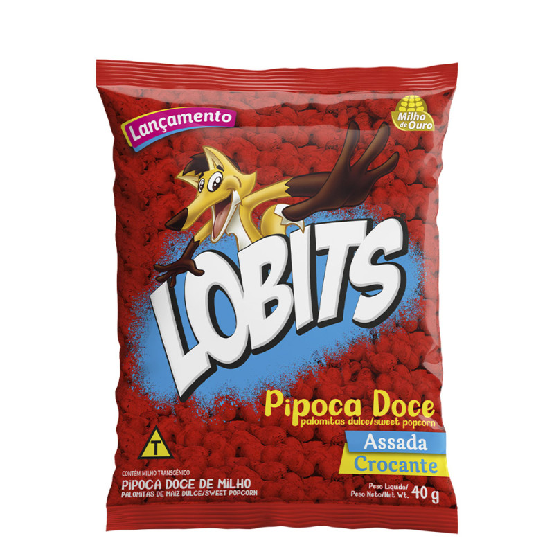 PIPOCA DOCE LOBITS 40GR - CX COM 51 UN