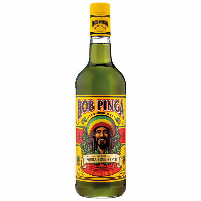 CACHAÇA BOB PINGA 975ML - CX COM 6 UN
