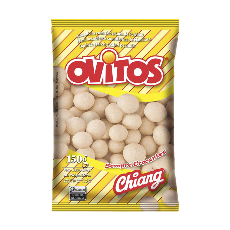 OVITOS CHIANG 150GR AMENDOIM - CX COM 12 PC