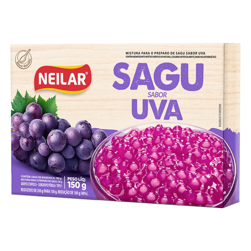 SAGU NEILAR 150GR UVA - CX COM 12 UN