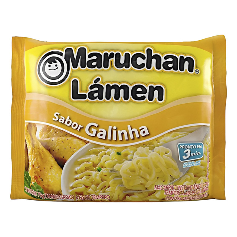 MACARRÃO INSTANTÂNEO MARUCHAN LÁMEN 85GR GALINHA - CX COM 50 UN
