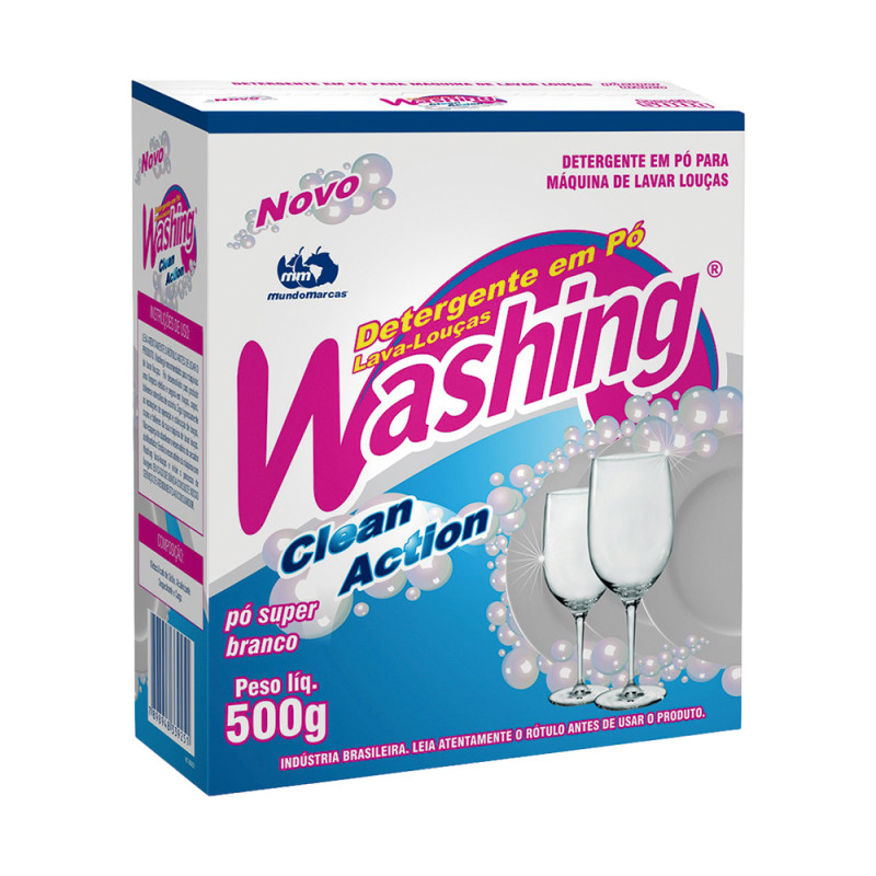 LAVA LOUÇA EM PÓ PARA MÁQUINAS ARES WASHING 500GR - CX COM 12 UN