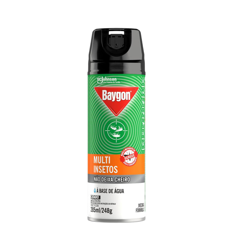 INSETICIDA AEROSOL BAYGON 285ML SEM CHEIRO - CX COM 12 UN
