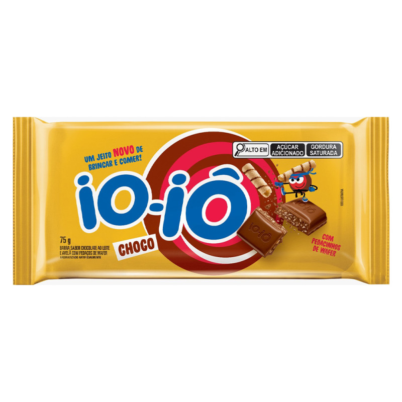 CHOCOLATE IO-IÔ BARRA HERSHEY'S 75GR CHOCO AVELÃ - DP COM 20 UN