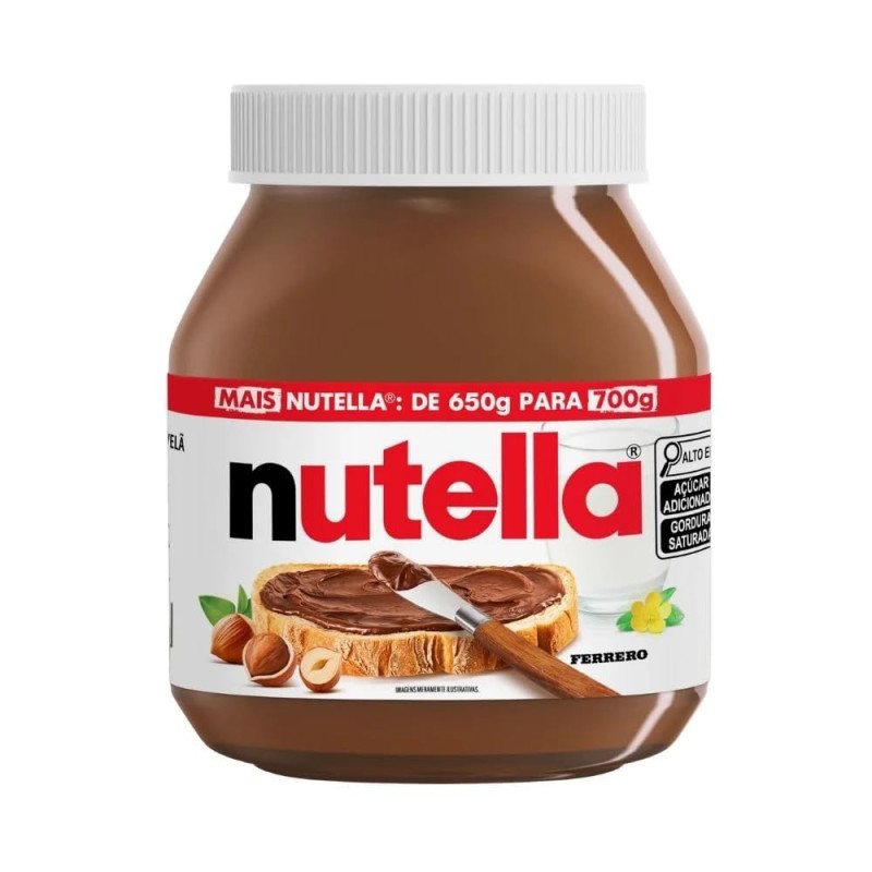 CREME DE AVELÃ NUTELLA 700GR COM CACAU - UNIDADE