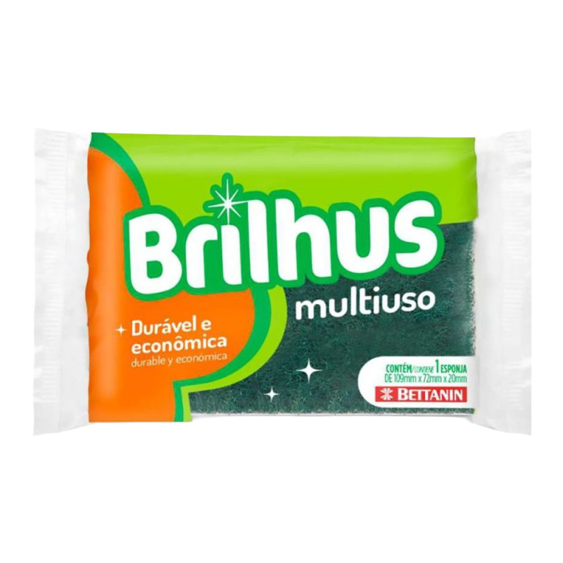 ESPONJA P/ LOUÇA BRILHUS BETTANIN MULTIUSO - FD COM 60 UN