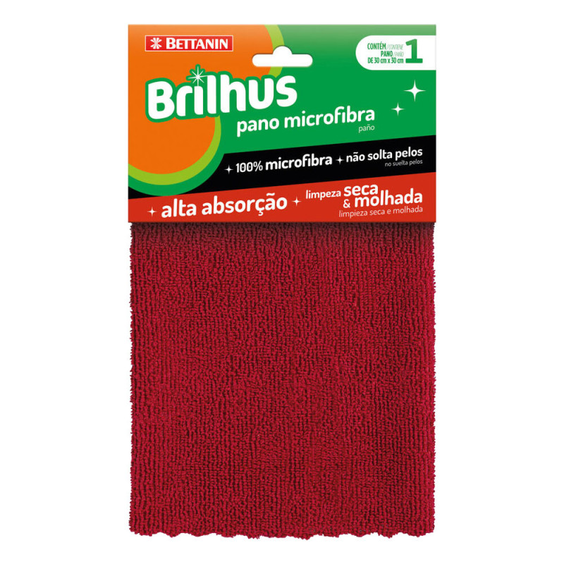 PANO MICROFIBRA BRILHUS BETTANIN MARROM - UNIDADE