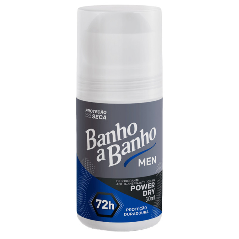 DESODORANTE ROLL ON BANHO A BANHO YPÊ 50ML POWER DRY - CX COM 24 UN
