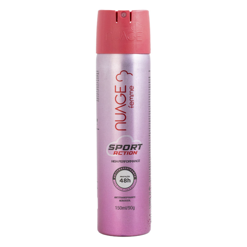 DESODORANTE NUAGE 48H 150ML SPORT ACTION FEMME - CX COM 12 UN